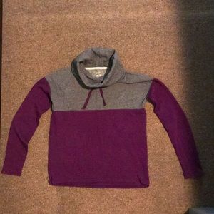 So Juniors’ Colorblock Cowl-Neck Sweatshirt